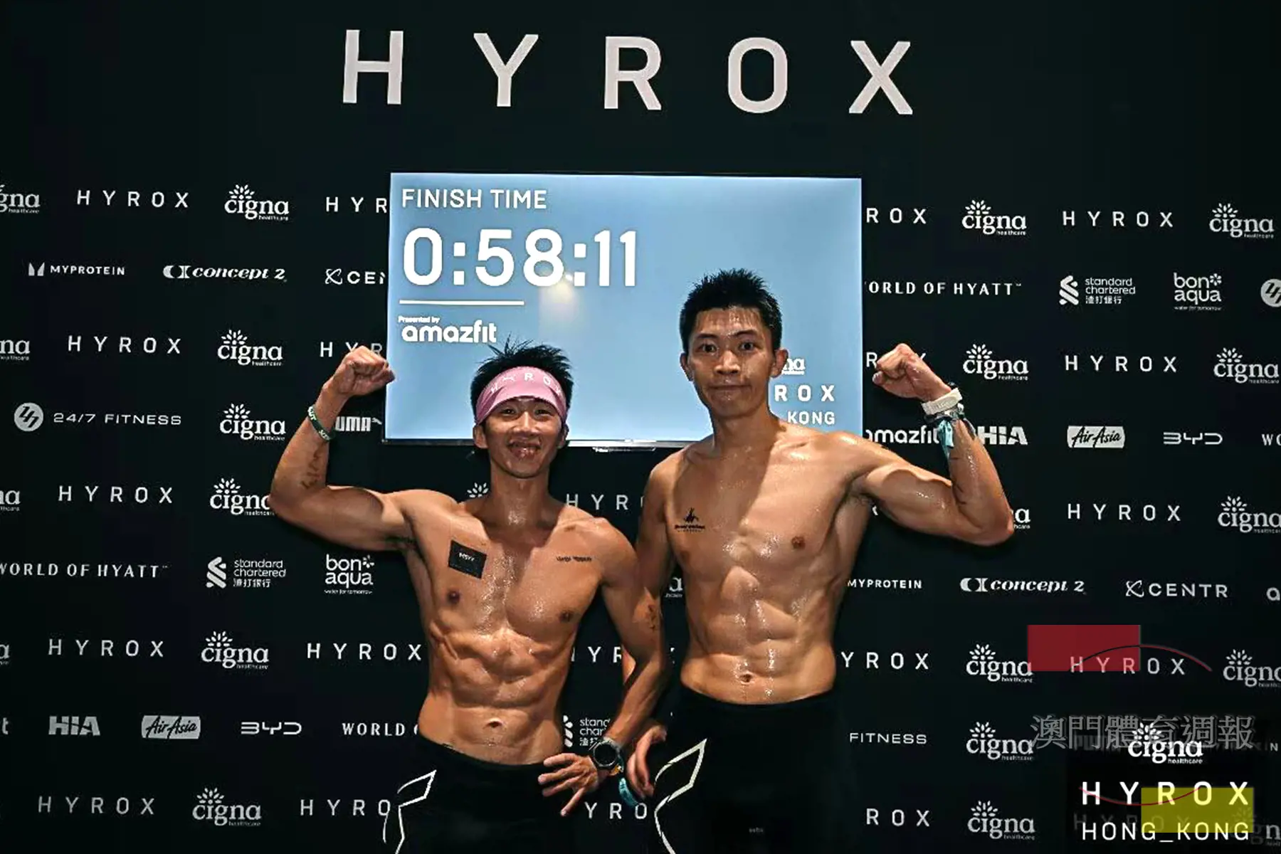 施清浪（左）與郭健濠突破“Sub60”大關奪亞（大會相片）.jpg