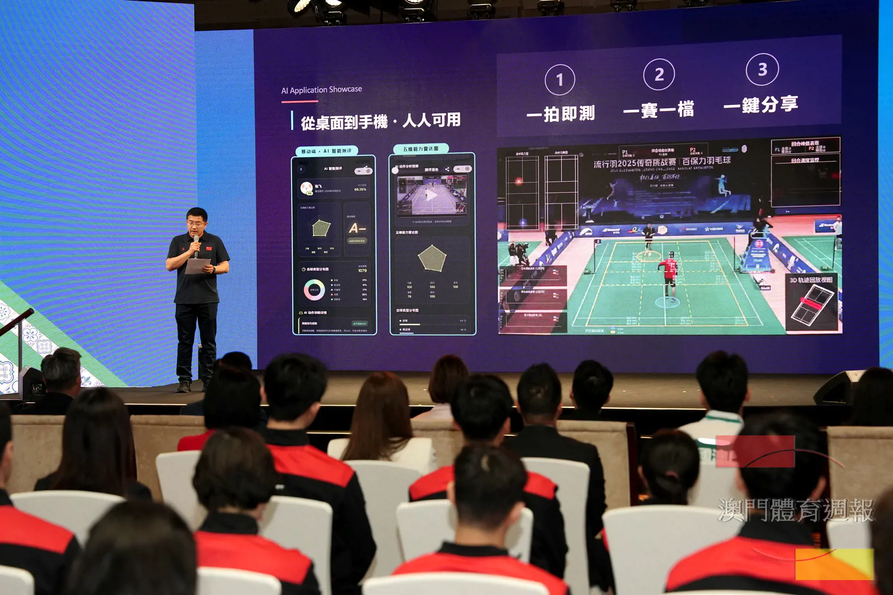 流行羽創始人李崴介紹AI在運動賽事的應用.JPG