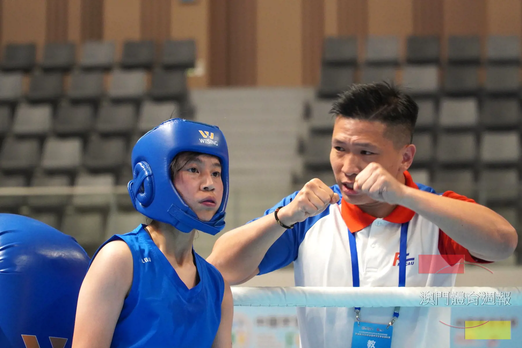 程頌恩（左）初戰全國Ｕ系列拳擊賽順利闖入四強.jpg